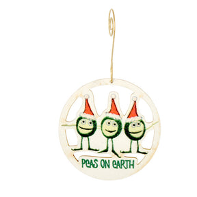 Peas On Earth Holiday Ornament
