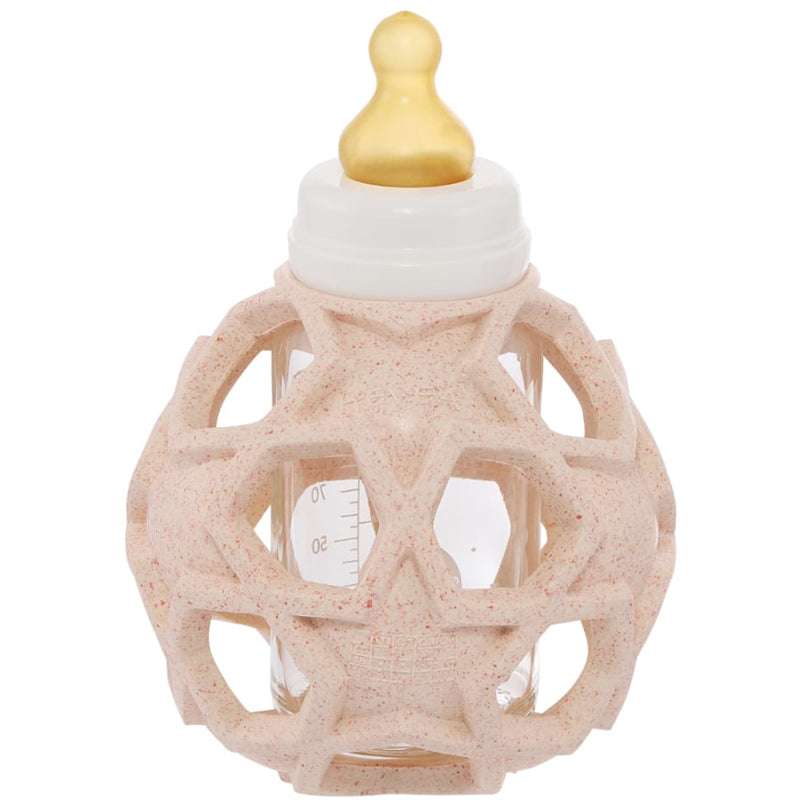 2-in-1 Glass Baby Bottle w/ Star Ball Cover