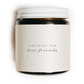 Grateful for Best Friends Beeswax Candle