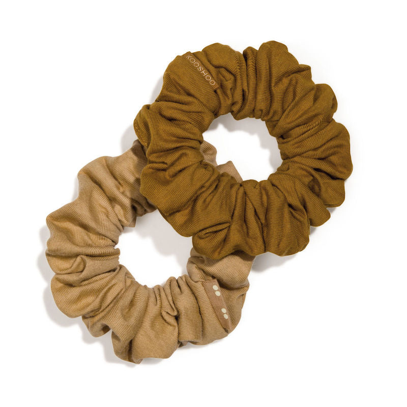 Gold Sand Organic Hair Scrunchies