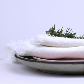 Linen Napkin - Luxury Thick Stonewashed - White