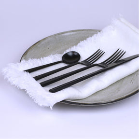 Linen Napkin - Luxury Thick Stonewashed - White
