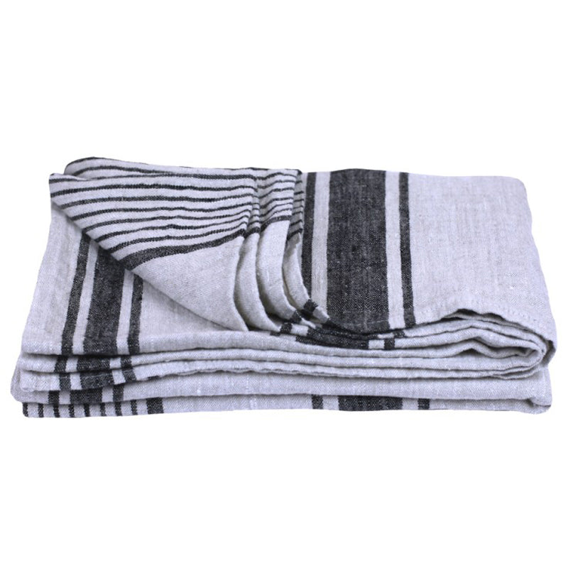 Linen Oversized Beach Towel - Thick Stonewashed