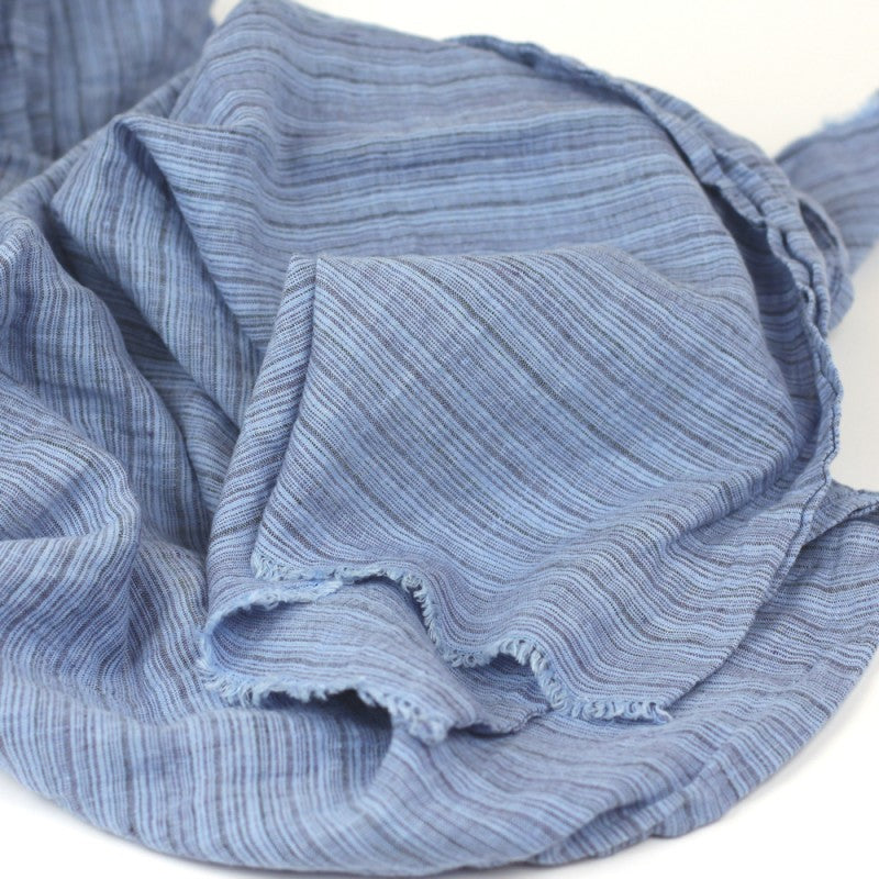 Lightweight Frayed Linen Scarf - Luxury Stonewashed