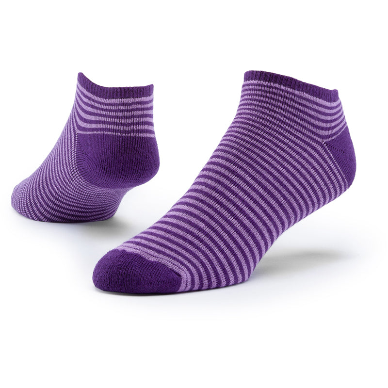 Organic Cotton Striped Cushioned Footie Socks