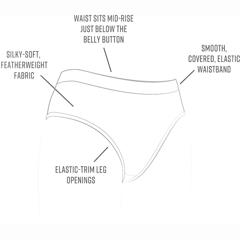 Organic Cotton Bikini Underwear - 2pk