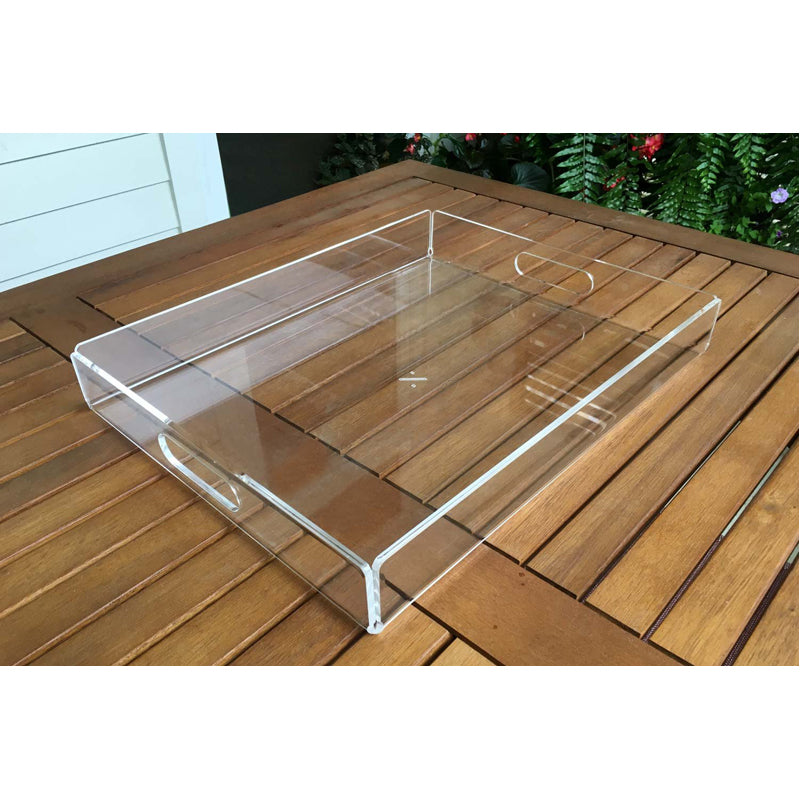 Recycled Lucite Rectangle Tray