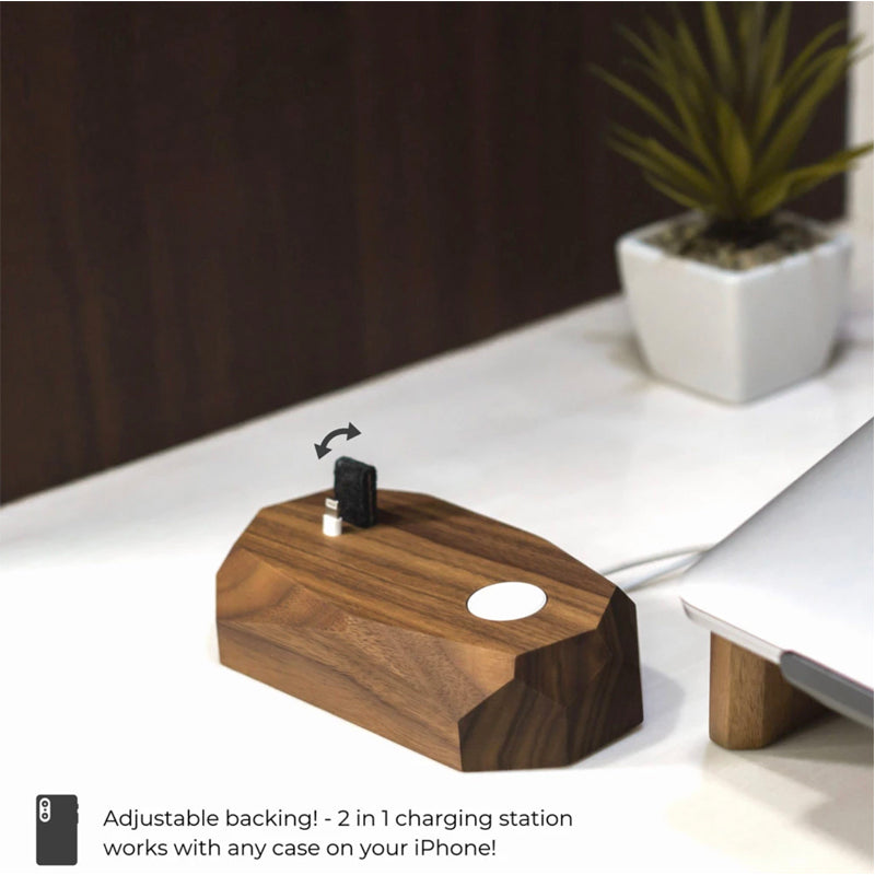 Combo Wooden iPhone Charging Dock
