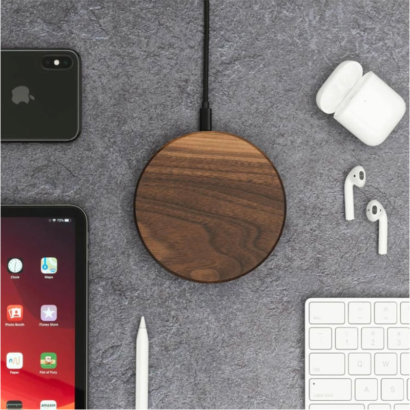 Slim Wooden Phone Wireless Charger