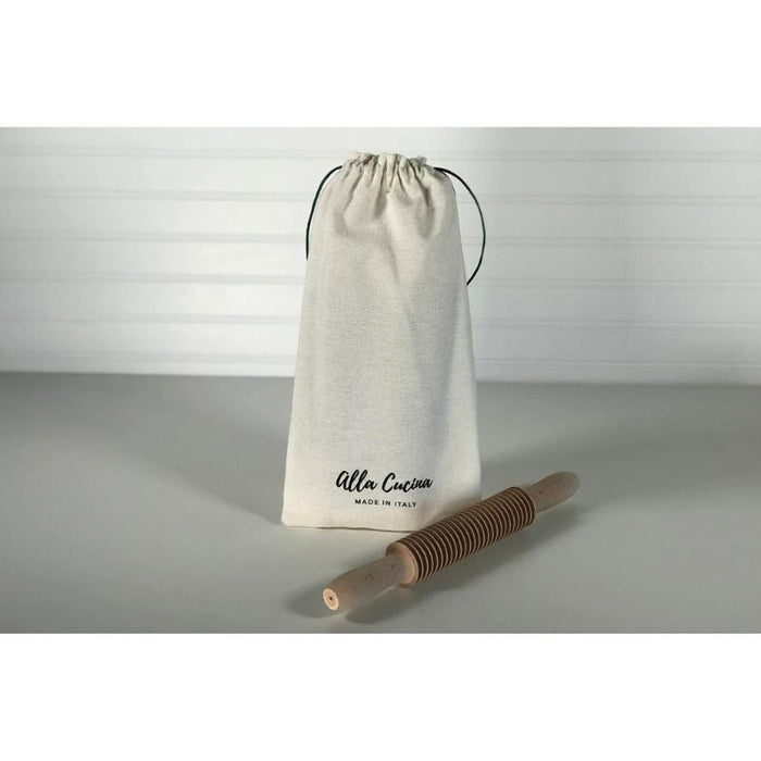 Verve Culture Italian Beechwood Pasta Cutter Rolling Pin Set EarthHero