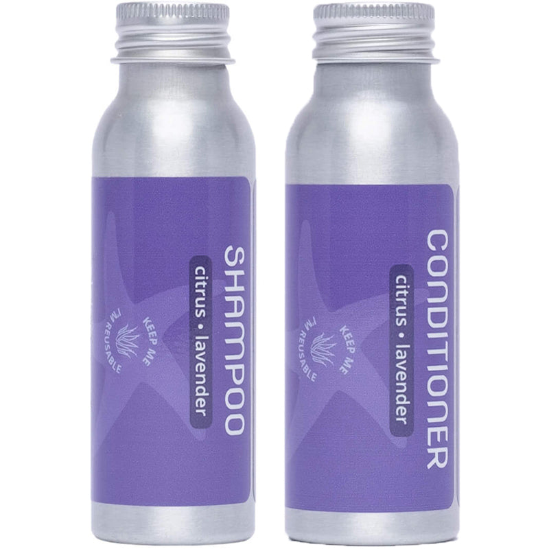 Plaine Products Refillable Vegan Shampoo + Conditioner Set 16oz