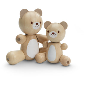 Kids Bear and Little Bear Wooden Toy