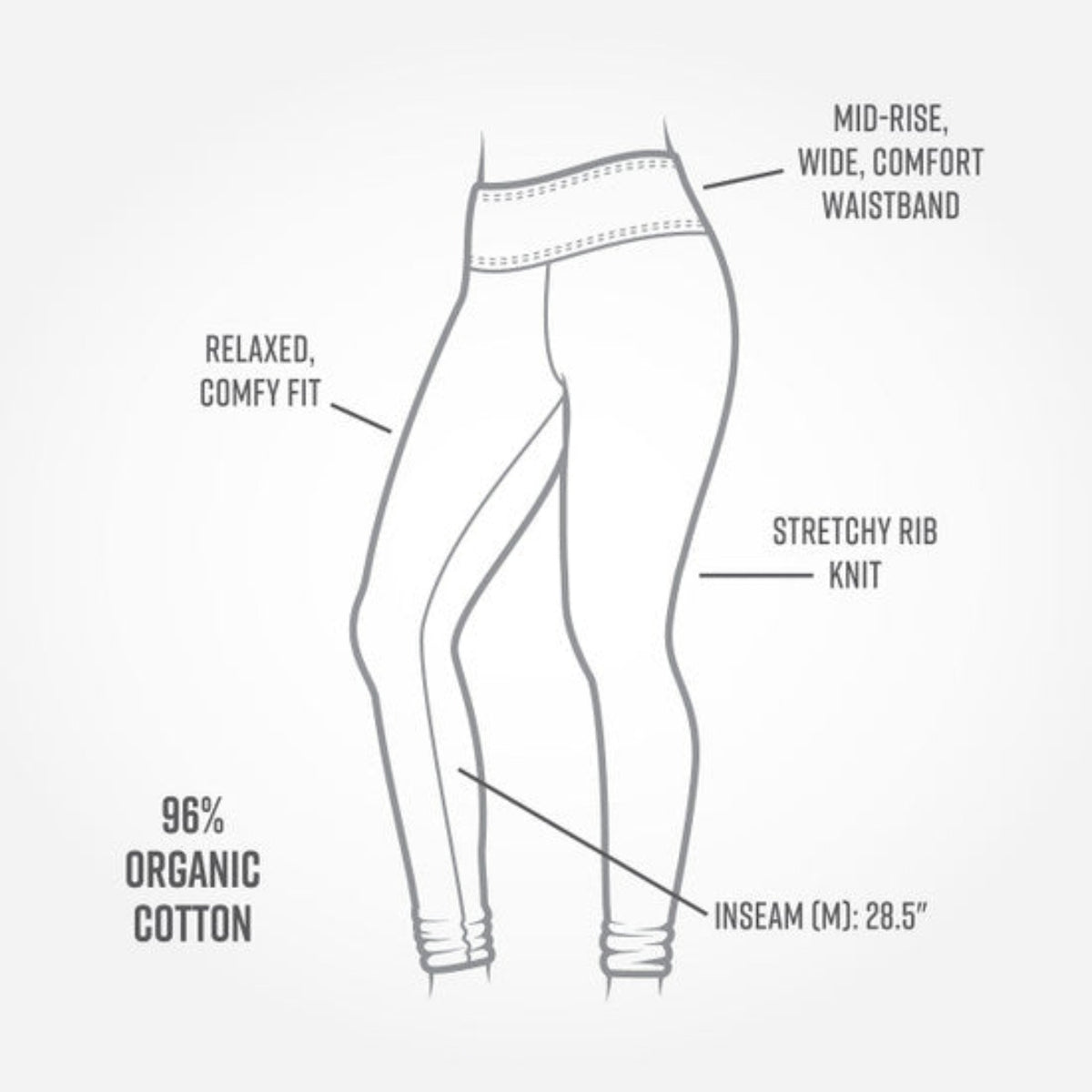  Maggie's Organic Cotton Midcalf Leggings - Base Layer Legging  (as1, Alpha, s, Regular, Regular, Heather Grey, Small, Regular): Clothing,  Shoes & Jewelry