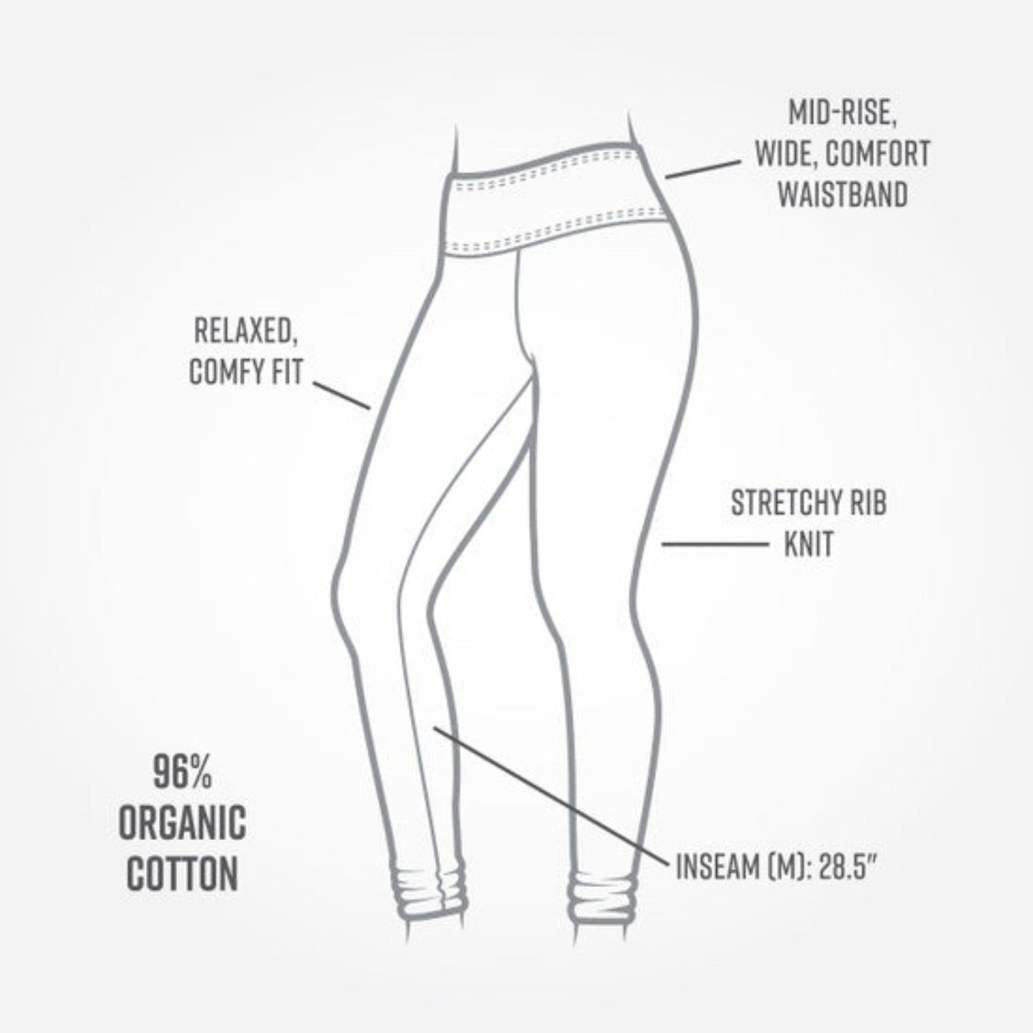 Organic Cotton Ribbed Leggings