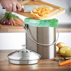 Stainless Steel Compost Bin - 1.3 Gallon