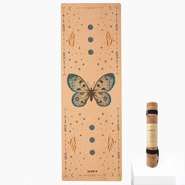 Butterfly Cork Yoga Mat 4.5mm