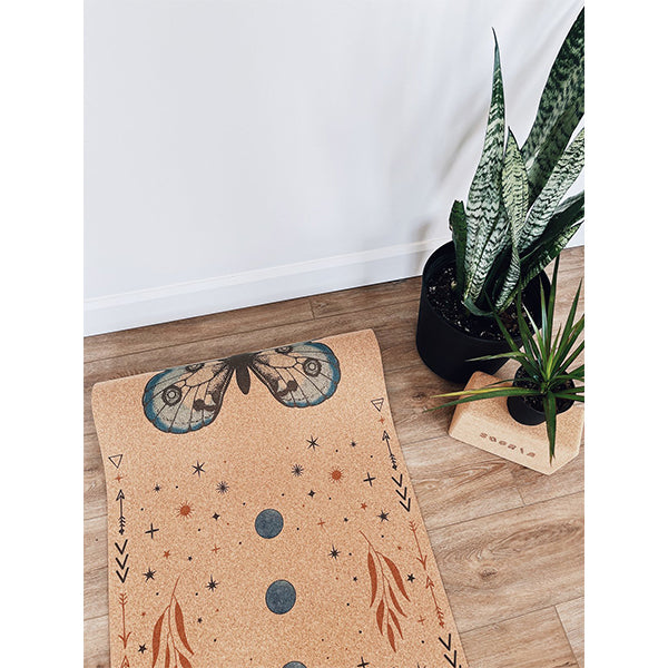 Butterfly Cork Yoga Mat 4.5mm