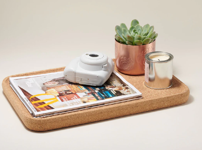 Upcycled Cork Decor Tray