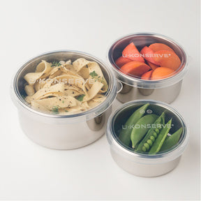Stainless Steel Round Large To Go Container - 16oz