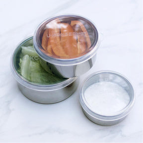 Stainless Steel Round Medium To Go Container - 9oz