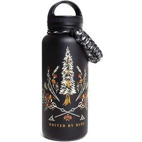 United By Blue Trippy Trees 32 oz. Insulated Steel Water Bottle