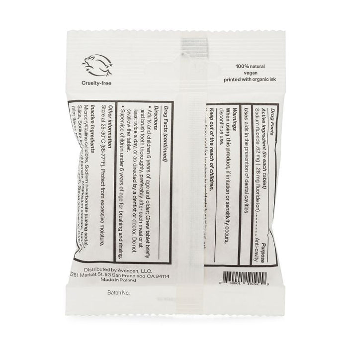 UNPASTE Toothpaste Tablets w/ Fluoride Mint EarthHero