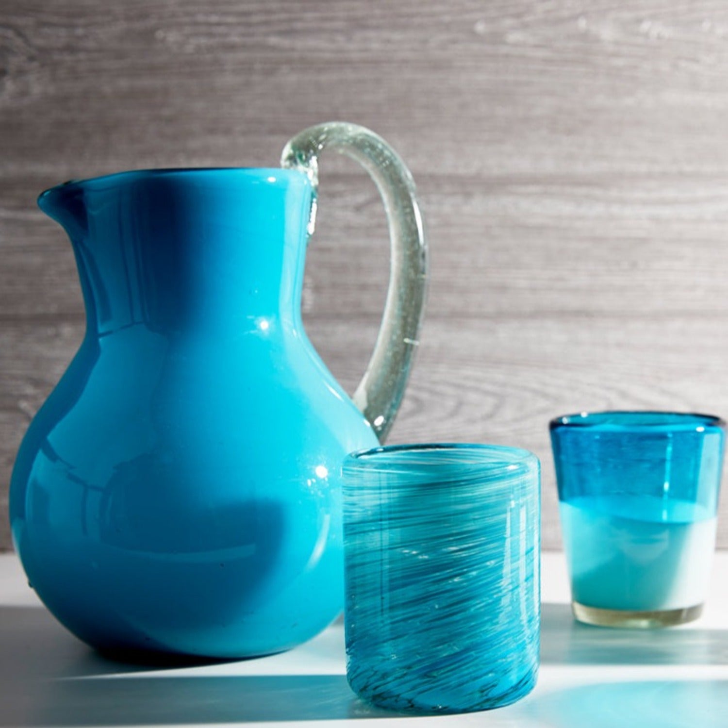 Handblown Glass Pitcher