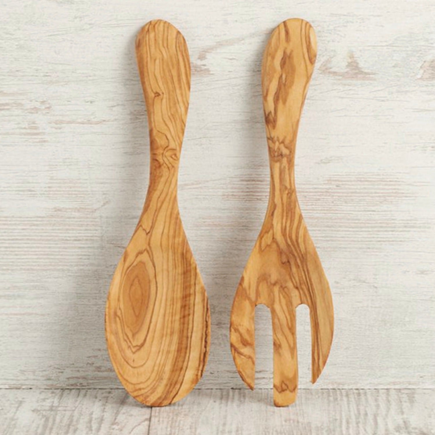 Italian Olivewood Salad Servers