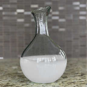 Handblown Recycled Glass Carafe