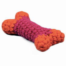 Hand Crochet Bone Dog Toy