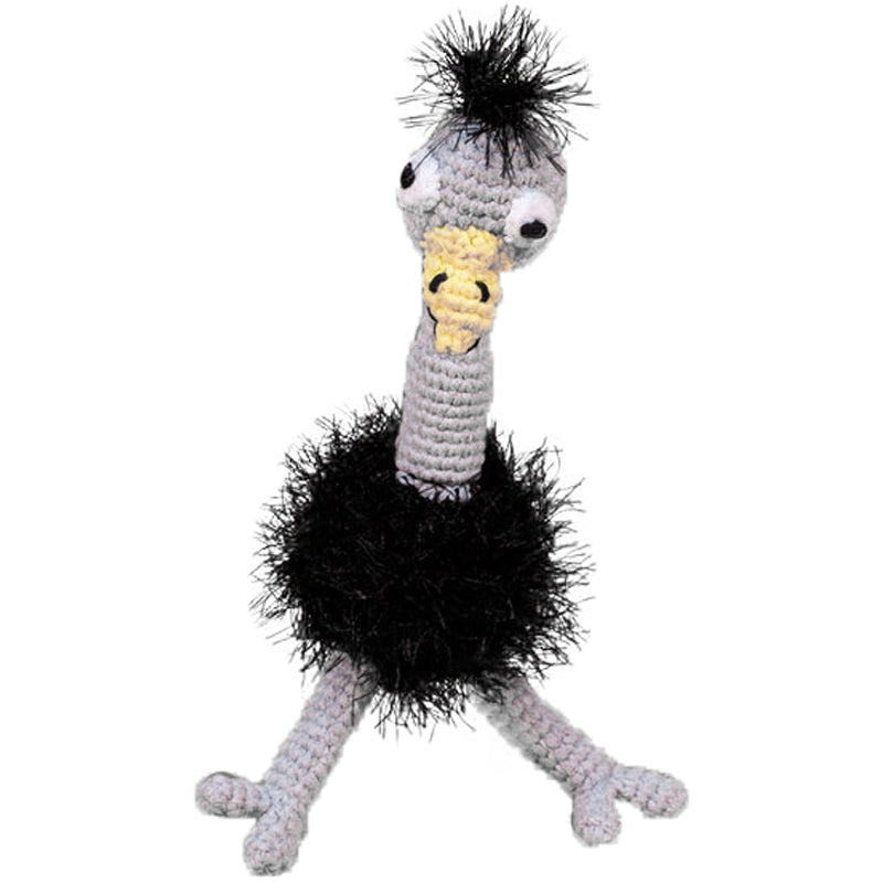 Hand Crochet Ostrich Dog Toy