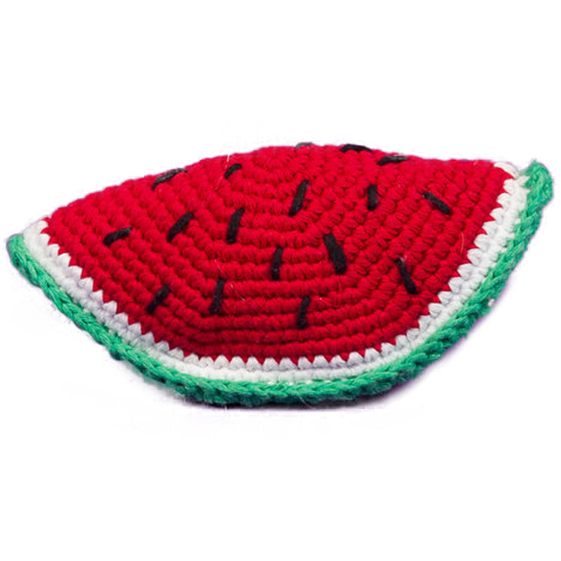 Hand Crochet Watermelon Dog Toy