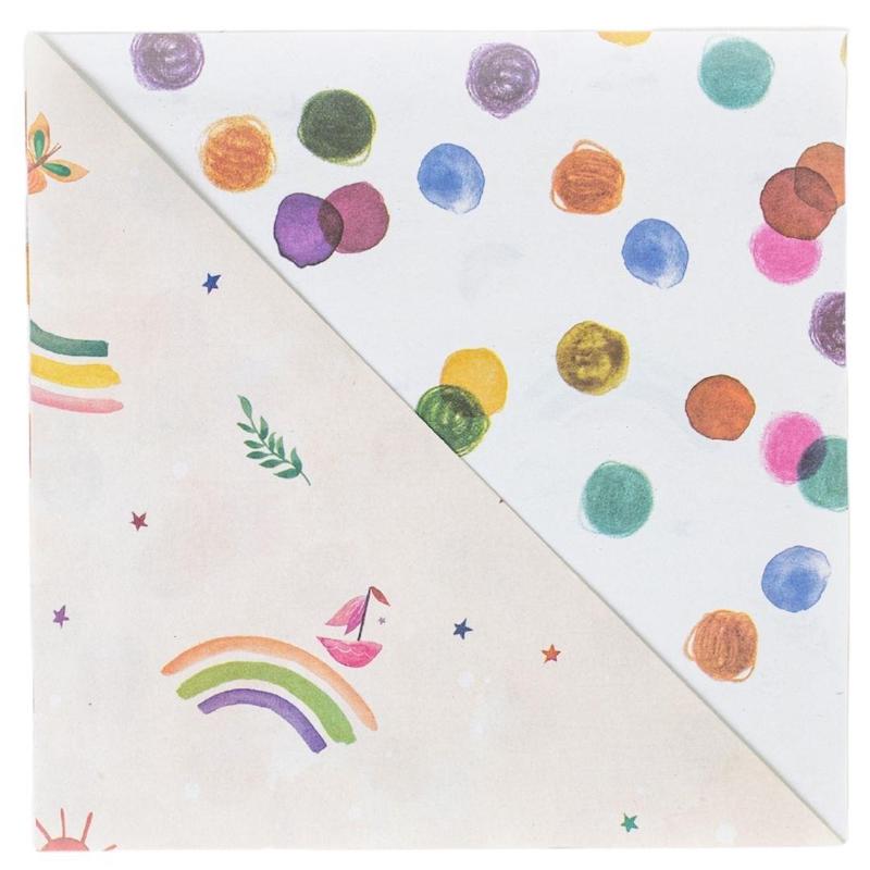 Rainbow Sails and Dots Recycled Gift Paper (3pk)