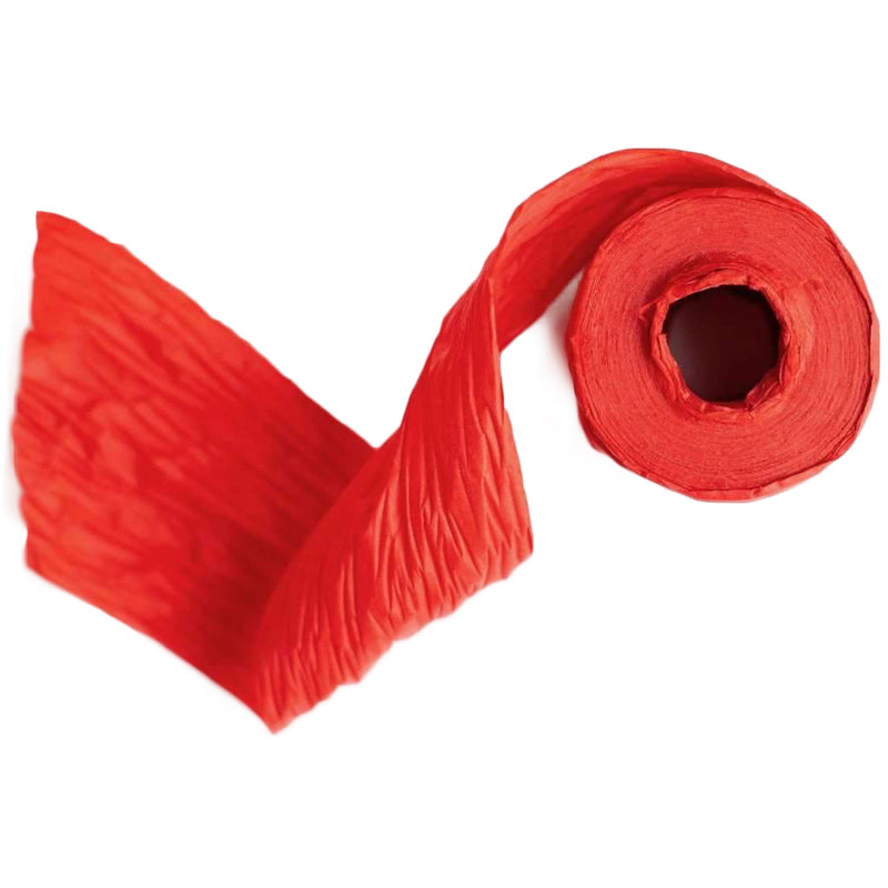 Wrappily Red Paper Gift Ribbon 25yd | EarthHero