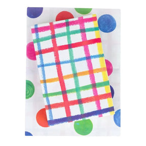 Jumbo Plaid and Dot Recycled Gift Paper (3pk)