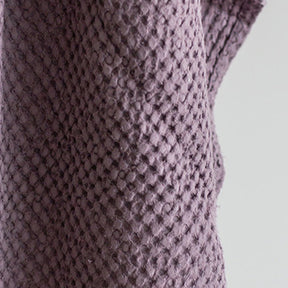 AmourLinen Face Towel / Dusty Lavender Linen Waffle Towel