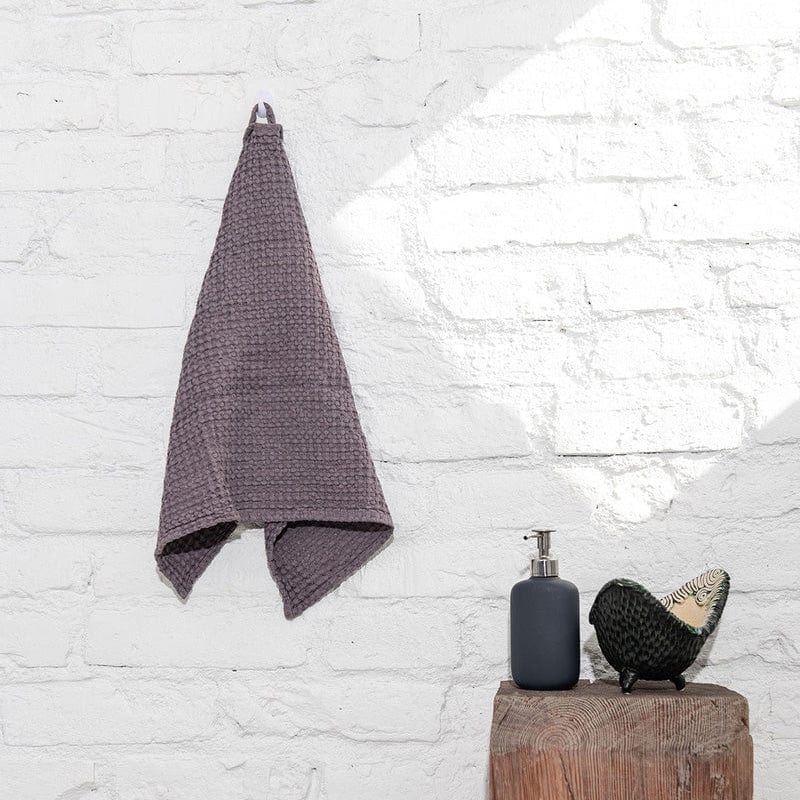 AmourLinen Hand Towel / Dusty Lavender Linen Waffle Towel