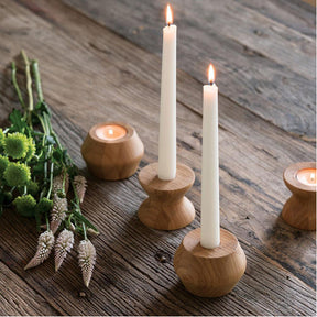Highlight/Lowlight Reversible Candle Holders