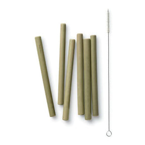 Short Bamboo Straws - 6pk