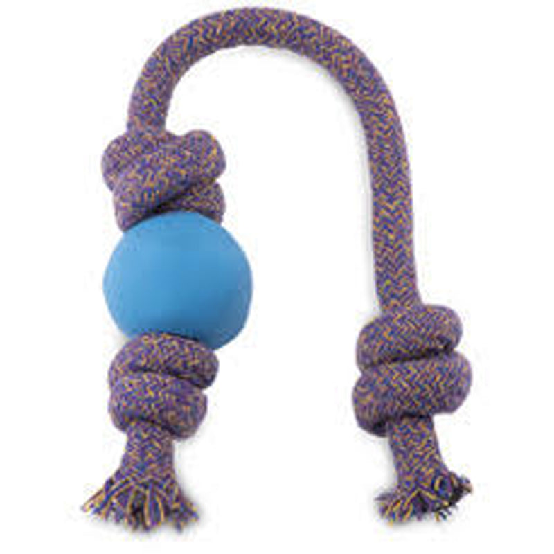 Natural Rubber Rope Ball Dog Toy
