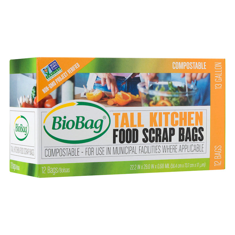Biobag 13 Gallon Compostable Kitchen Bag - 12 pk