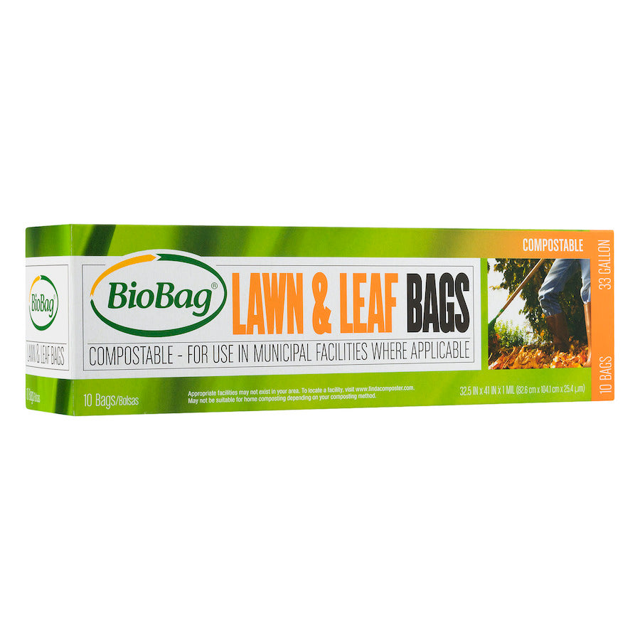 OrangeBio 100% Compostable 3 Gallon Trash Bags, 100 Count, 11.35