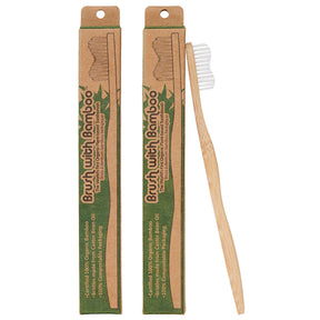 Adult Bamboo Toothbrush - 2pk