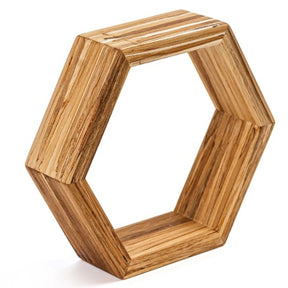 Recycled Bamboo Chopsticks Hexagonal Shelf
