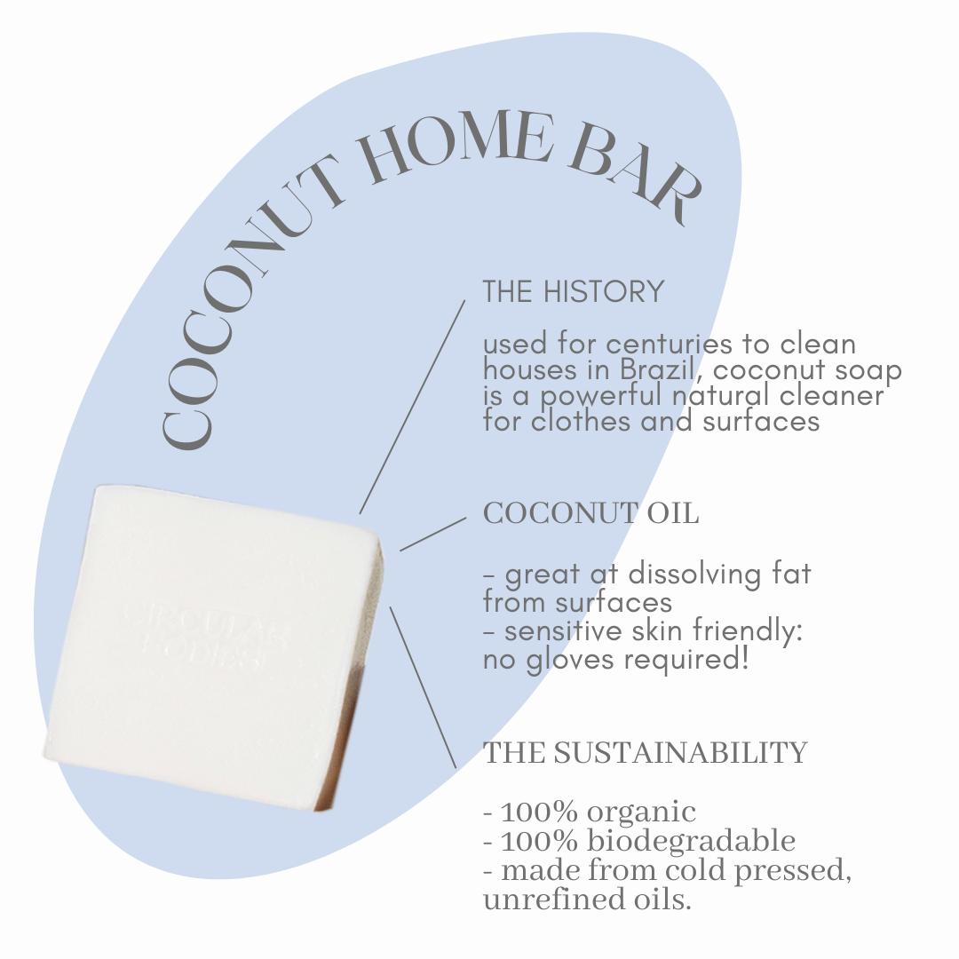 Circular Bodies LLC Recycled Paper Wrap 3-in-1 Coconut Cleaning Bar