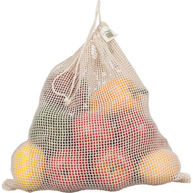 Large Organic Cotton Mesh Reusable Produce Bag