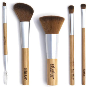 Bamboo Makeup Brush Set + Canister