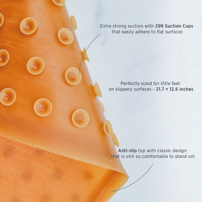 HEVEA Natural Rubber Kids Bath Mat EarthHero