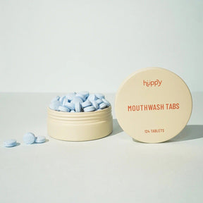 Huppy Mouthwash Tablets - Zero Waste Mouthwash - All Natural, Plastic-Free, Refillable, 62 ct.