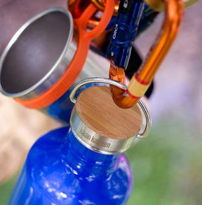 Grow with The Flow Glass Water Bottle with Bamboo Lid